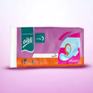 نوار بهداشتی ویژه شب کتانی تافته بسته 10 عددی