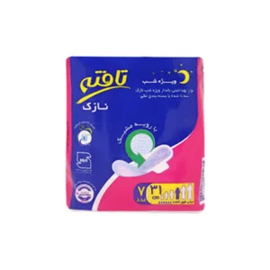 نوار بهداشتی بالدار نازک تافته ویژه شب 7 عددی