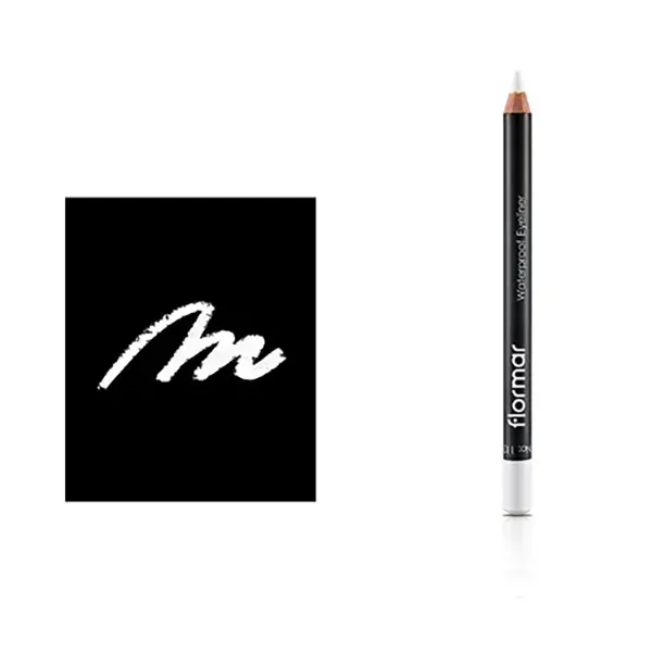 قیمت مداد چشم فلورمار ضد آب رنگ Pure White شماره 113