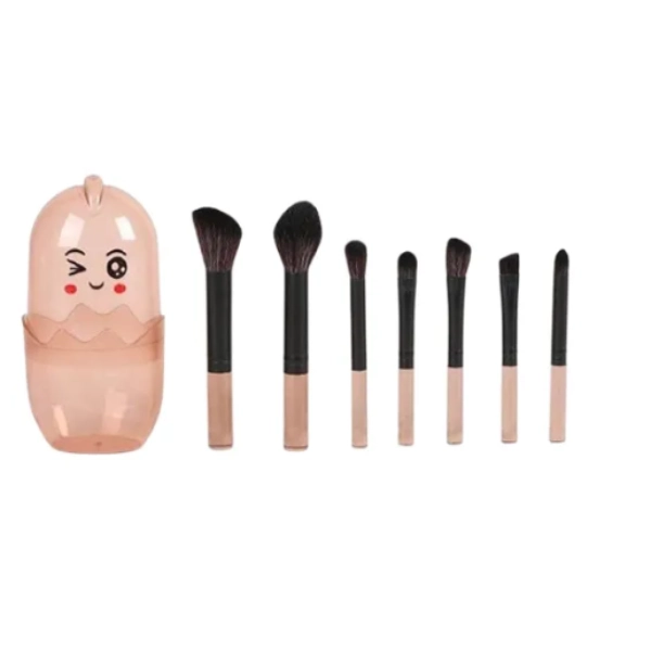 ست براش 7 عددی طرح باکس جوجه رنگ قهوه ای