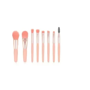 ست براش آرایشی M2 رنگ صورتی مجموعه 8 عددی متفرقه