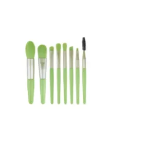 ست برس آرایشی M2 رنگ سبز مجموعه 8 عددی متفرقه