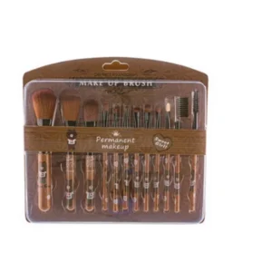 ست براش 12 عددی مدل Sweet Girls رنگ قهوه ای