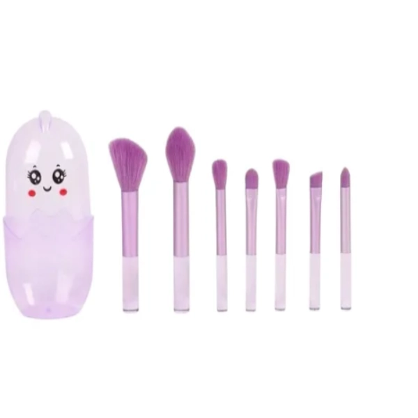 ست براش 7 عددی طرح باکس جوجه رنگ صورتی