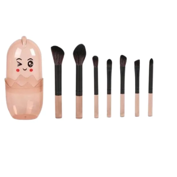 ست براش 7 عددی طرح باکس جوجه رنگ قهوه ای