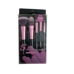 ست براش مینی سوییت بیوتی 5 عددی رنگ صورتی