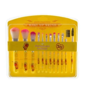 ست براش 12 عددی مدل Sweet Girls رنگ زرد