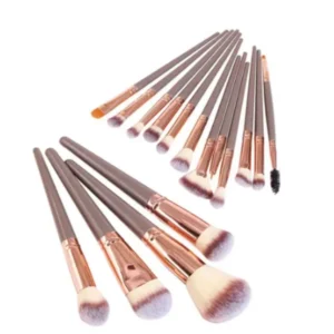 ست براش آرایشی B2 رنگ قهوه ای 13 عددی