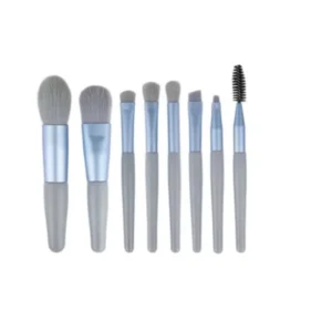 ست براش آرایشی M2 رنگ آبی مجموعه 8 عددی متفرقه