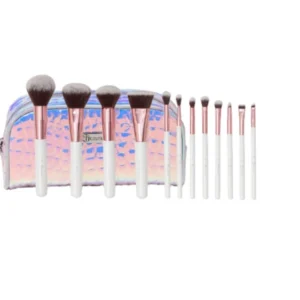 ست براش BH COSMETICS کریستال 12 عددی بی اچ رنگ نقره ای