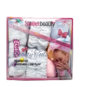 پک هدبند و پد آرایشی 12 عددی Sweet Beauty رنگ آبی