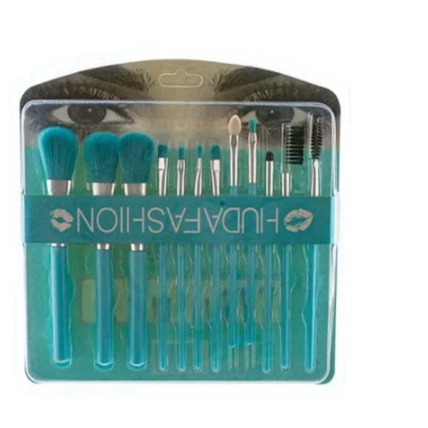 ست براش 12 عددی مدل Huda Fashion رنگ آبی