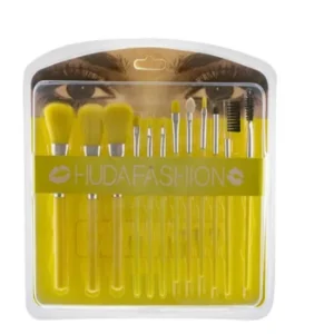 ست براش 12 عددی مدل Huda Fashion رنگ زرد