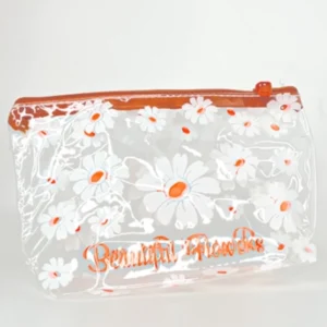 کیف آرایشی beautifull fowers رنگ نارنجی