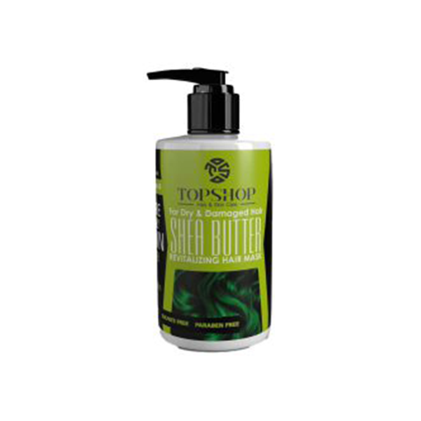ماسک مو شی باتر تاپ شاپ ویژه مو خشک و آسیب دیده 250ml بیرون حمام
