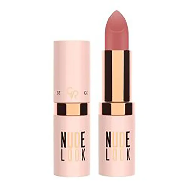 رژ لب جامدNude Look مات گلدن رز pinky nude